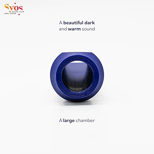 Blue mouthpiece with a large chamber, offering a beautiful dark and warm sound.