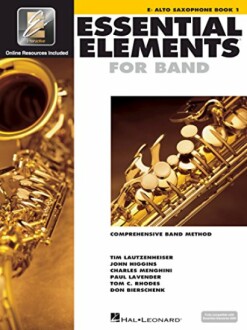 Cover of Essential Elements for Band, E Alto Saxophone Book 1