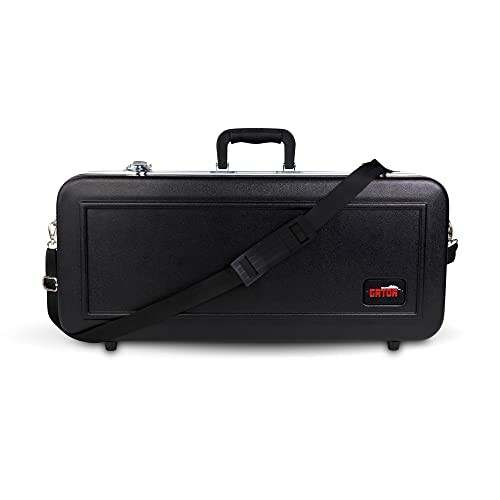 Black Gator trombone case with handle and shoulder strap