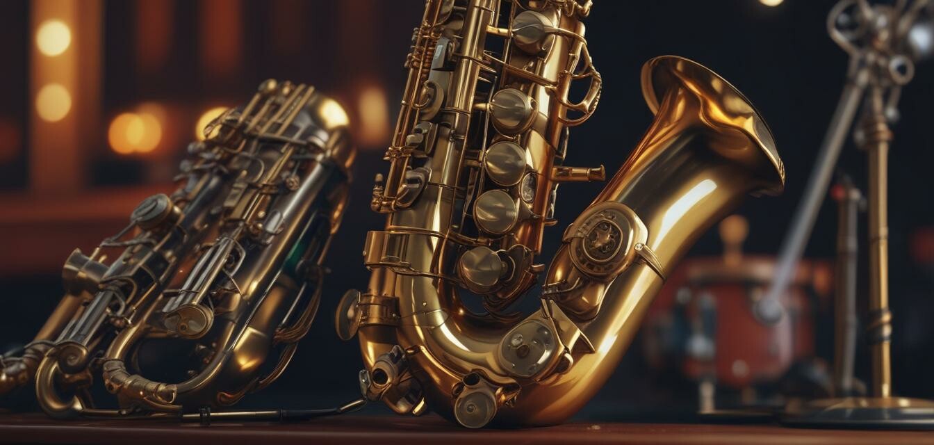 Tenor saxophone with different instruments