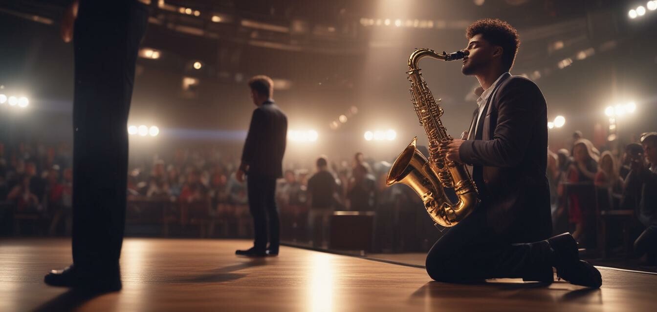 Saxophone Player in Concert